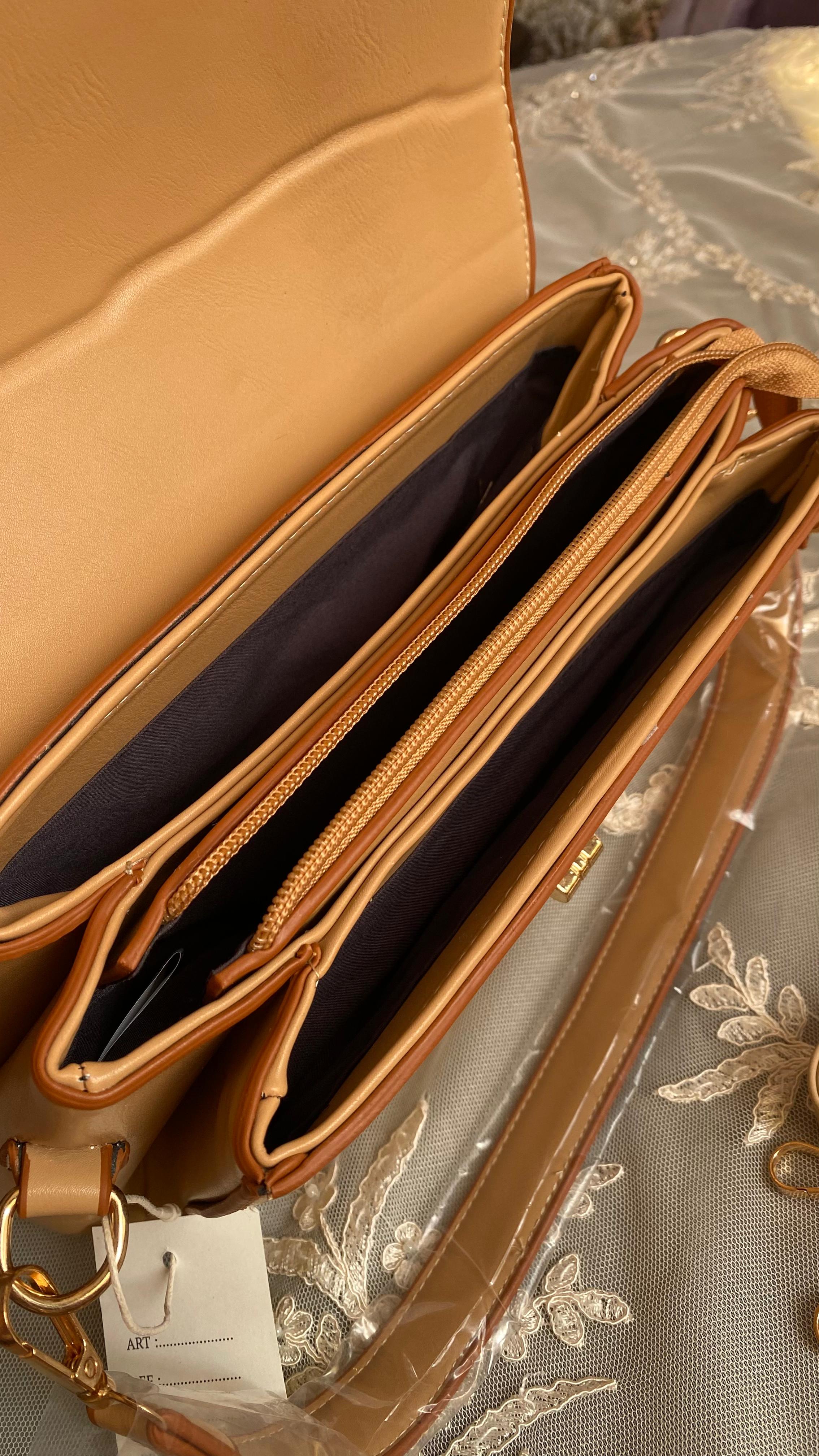 Sac David Jones carre ( Caramel )