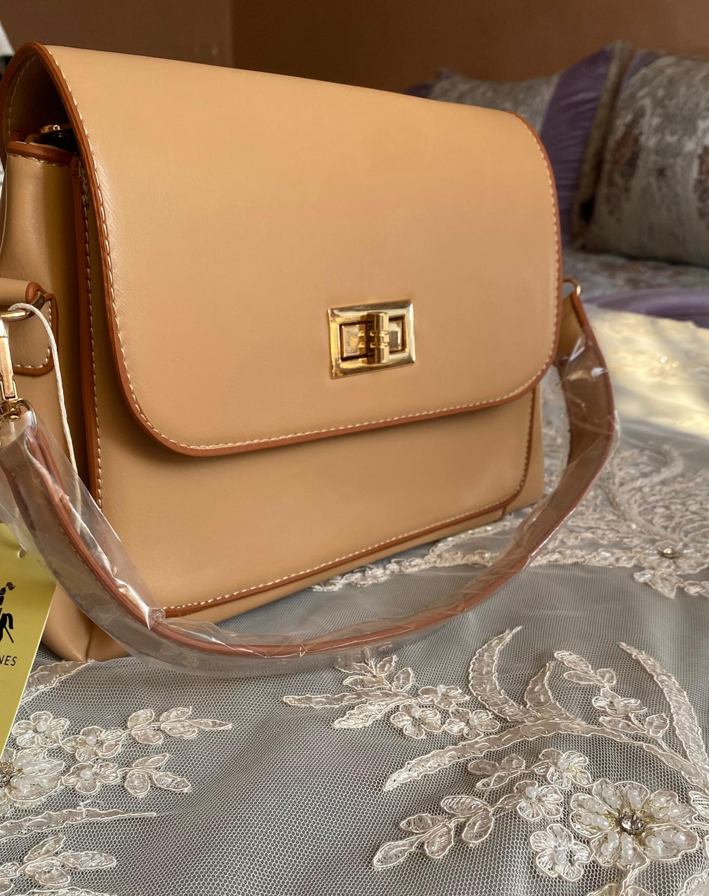 Sac David Jones carre ( Caramel )