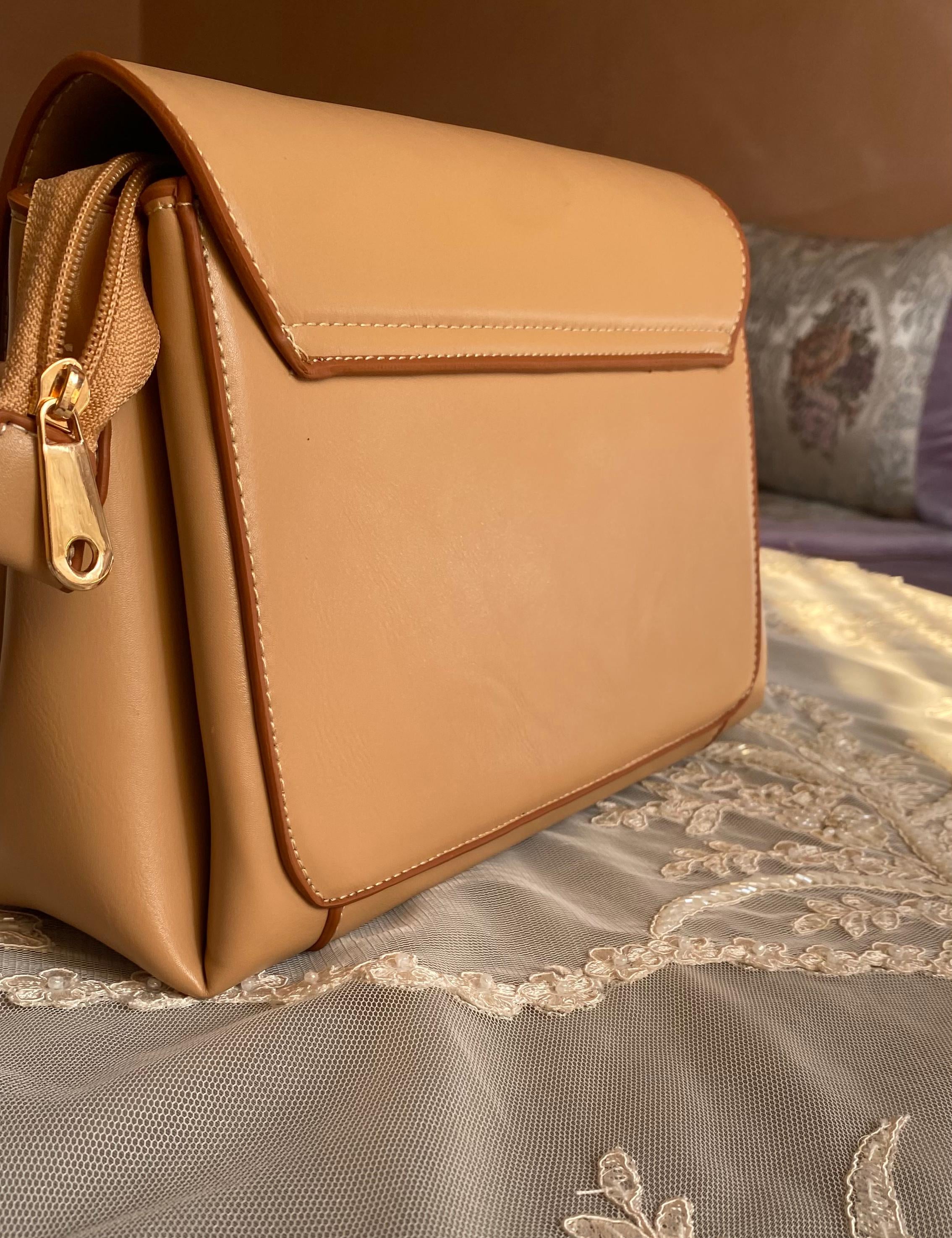 Sac David Jones carre ( Caramel )
